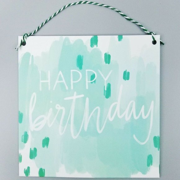 Happy Birthday Party Decorations Bundle Banners Door Hanger Green Lot of 5 NEW - Picture 2 of 5